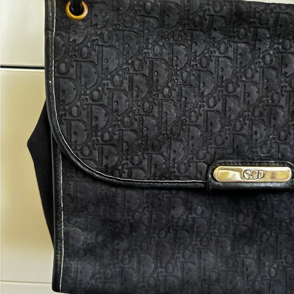 Christian Dior monogram purse bag in black with gold hardware - Picture 12 of 13